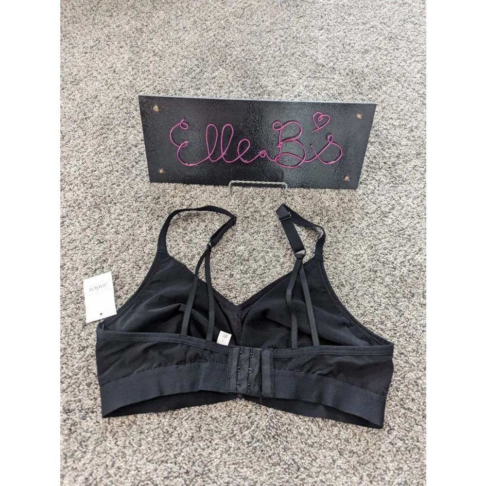 NWT Auden Black Mesh Bralette 3
